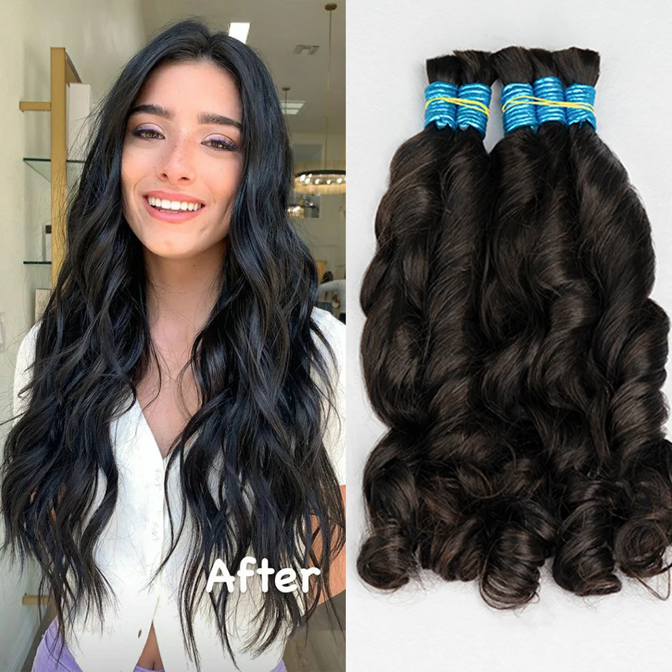 

Human Hair Bulk Loose Wave No Weft Hair Bundles For Braiding Deep Hair Extensions Brazilian Natural Black Human Hair Braiding
