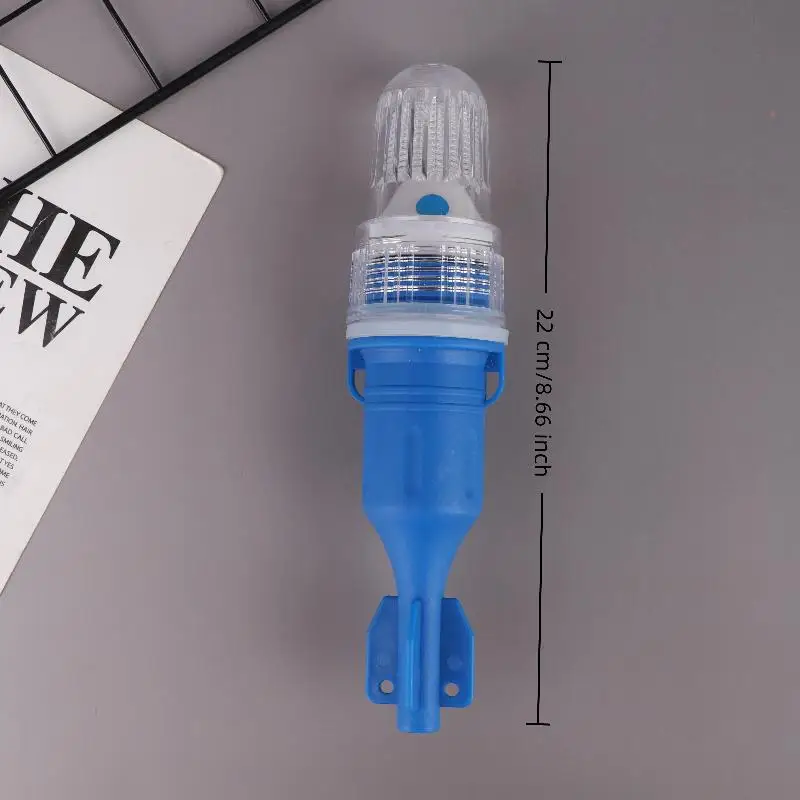 Marine Signal Light Waterproof LED Fishing Light Fishery Double Flash Lamp Buoy Signal Light Waterproof Net Flash Warning Light