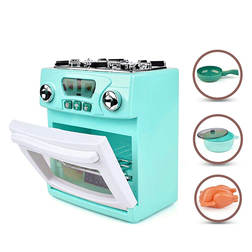 Children's Toy Kitchen Mini Oven, Toy Oven Children's Kitchen Stove Toy, Suitable For Children Aged 3-12