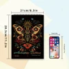 30 Sheets Stress Relief Coloring Book, 11.2x 8.3in,100gsm Thick Paper, Spiral Bound, Halloween Gift, Christmas Gift Option 6
