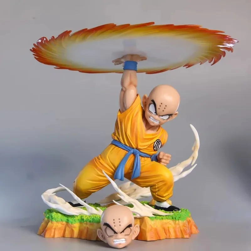

Anime Dragon Ball Kuririn Kienzan Double Head PVC Action Figure Collectible Model Doll Toy 23cm