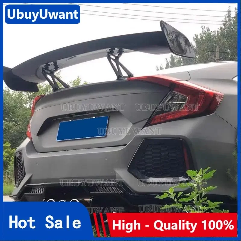 

Универсальные крылья для автомобиля Wing Racing Sedan, Аксессуары для автомобилей, внешняя отделка автомобильного хвоста, 145 см, спойлеры из АБС-пластика, GT, задние крылья из углеродного волокна