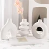 CAPIRON Set of 3 Ceramic Vases Nordic Decor Boho Centerpiece Wall Shelf Living Room Decoration Coffee Table Accessories Interior 1