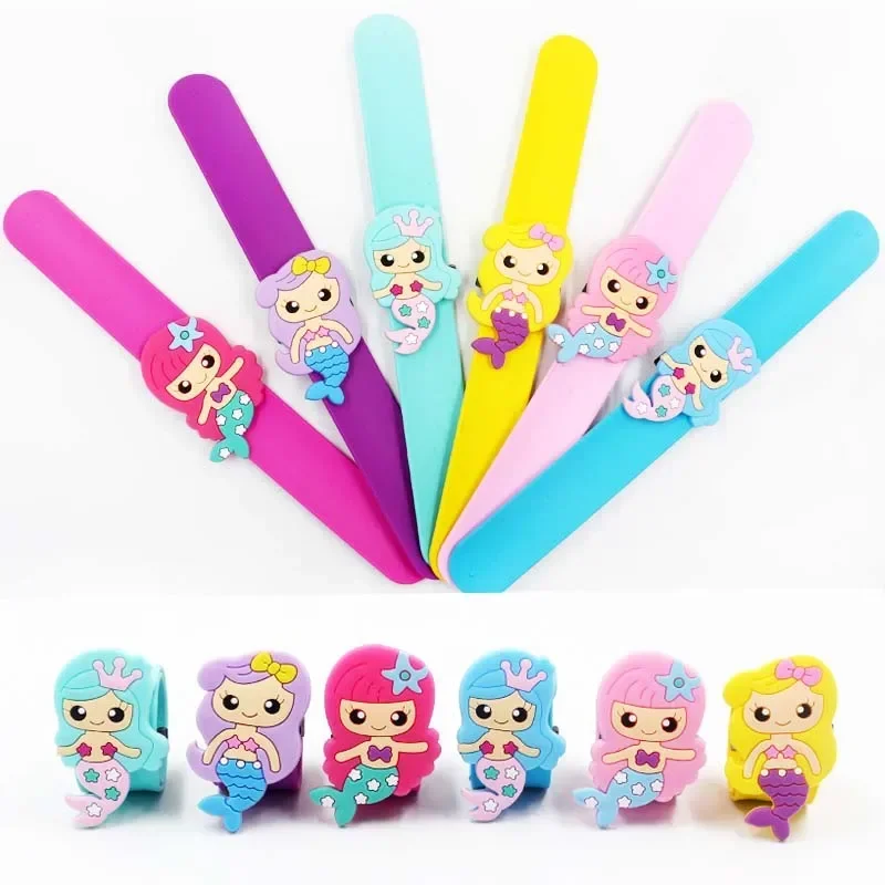 Little Mermaid Party Supplies Mermaid Bracelet Ring Necklace Keychain Birthday Party Decorations Kids Baby Shower Favors