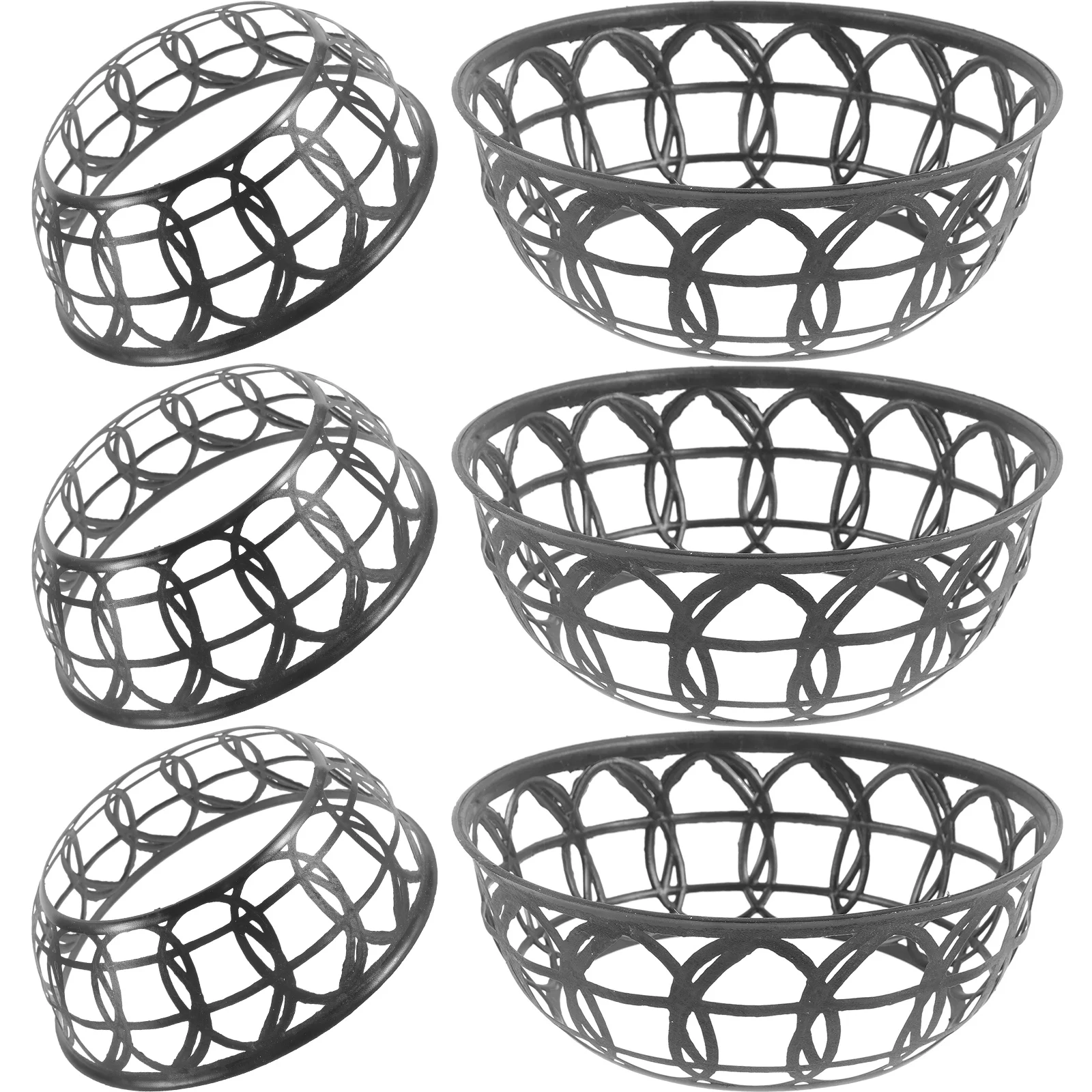 

6 Pcs Hat Inner Ring Bowl Bamboo Straw 6pcs Hard Braided Hoop Heawear Inside Plastic Shaper Insert Loop Farmer Support DIY