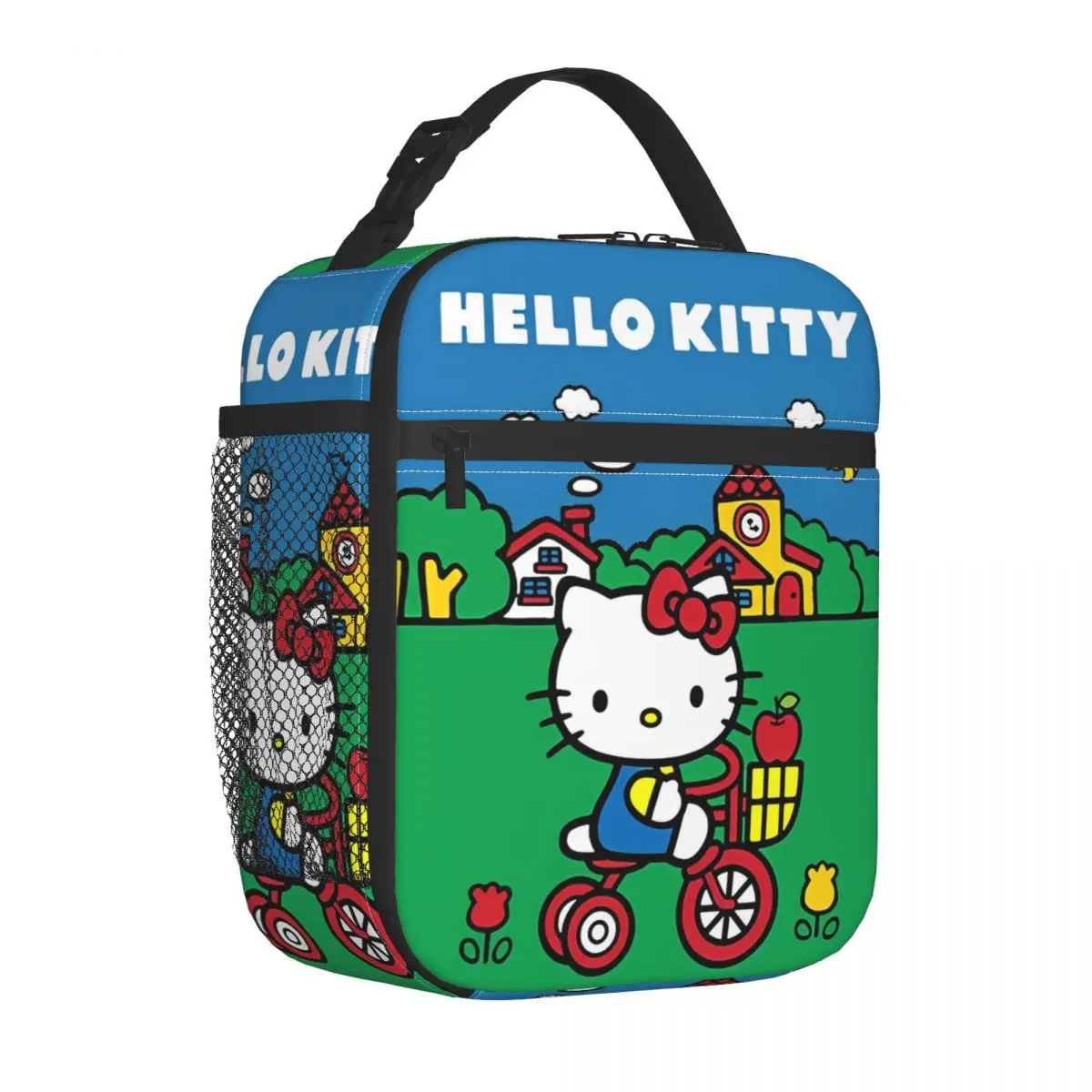 Hello-Kitty-Ride-A-Bike-bolsa-de-almuerzo-aislada-bolsa-enfriadora ...