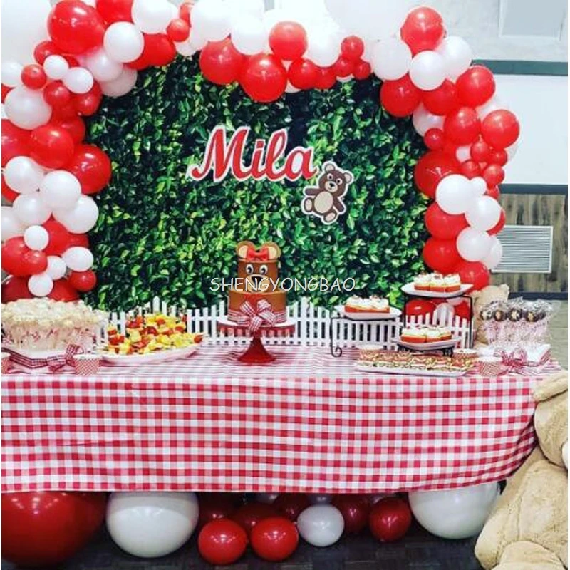 Photo Backdrop Green Leaves Grass Natural Lawn Party Birthday Newborn Baby Lover Wedding Studio Props
