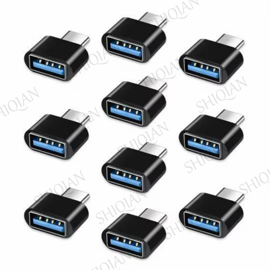 500 قطعة USB نوع C OTG محول USB C ذكر إلى USB أنثى نوع-C مهائي كابلات ...