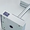 Modern Black Bathroom Mirrors Quality Brass Dual Arm Extend Folding Bathroom Makeup Mirror Magnifying LED Light Bathroom Mirrors 5