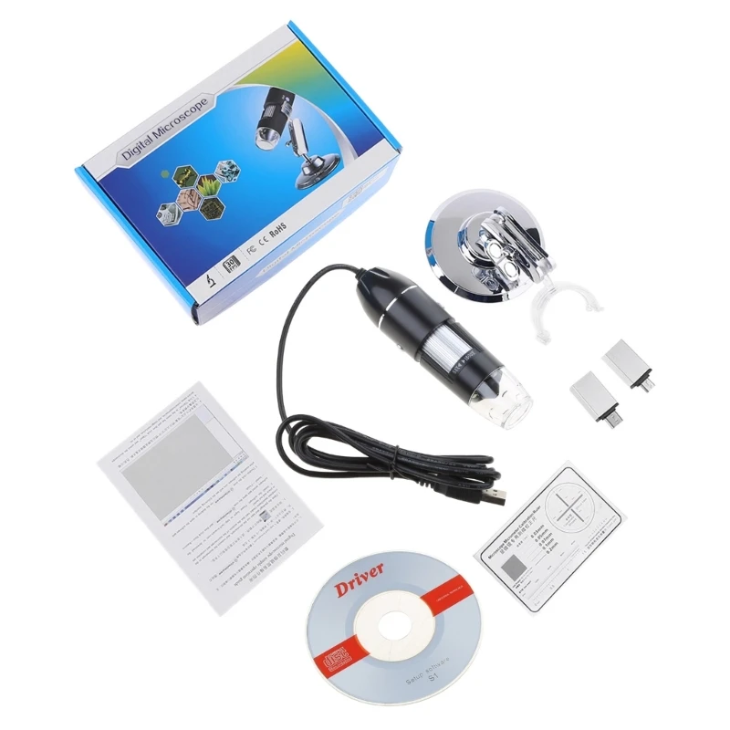 

Upgraded Digital Microscope 1600X Portable 2 Adapters Support OSX for Windows PC Drop Shipping