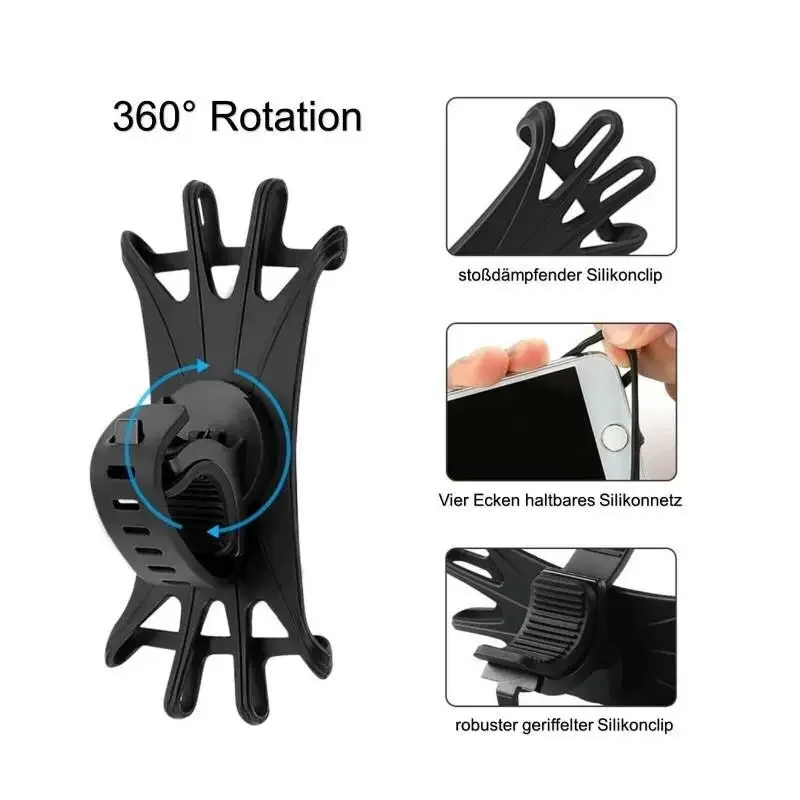Silicone Bike Phone Holder For Universal Mobile Phones
