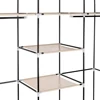 69" Portable Clothes Closet Non-Woven Fabric Wardrobe Double Rod Storage Organizer Beige 3
