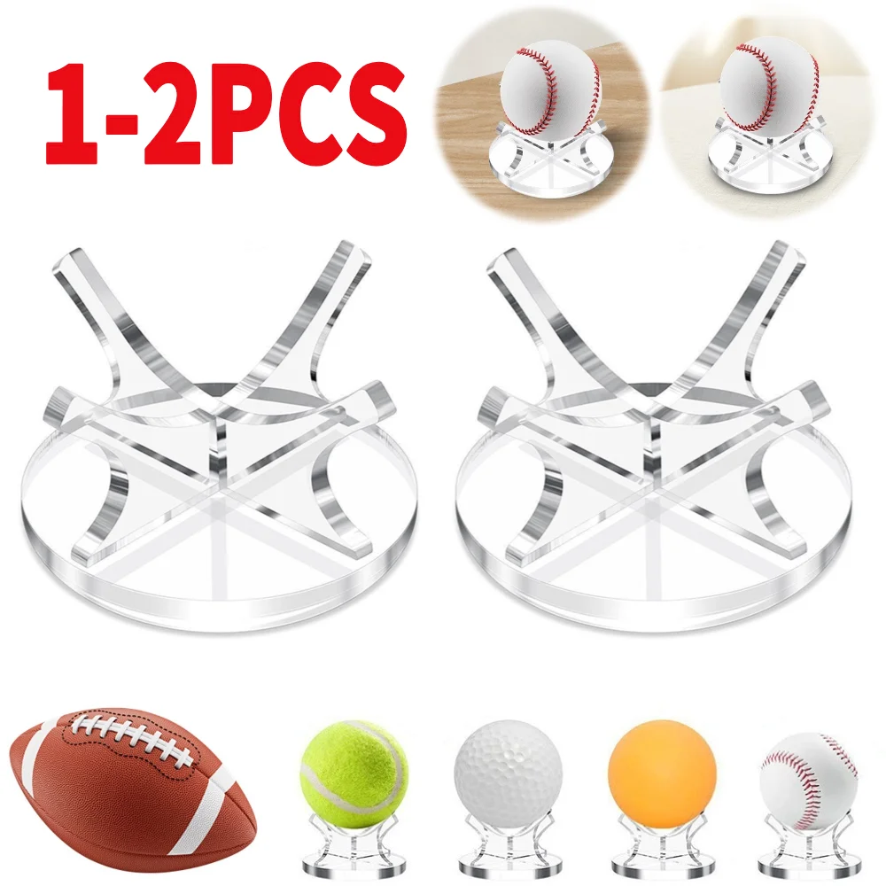 Présentoir Acrylique Pour Balles De Sport - Baseball, Softball, Tennis - Support De Collection Transparent