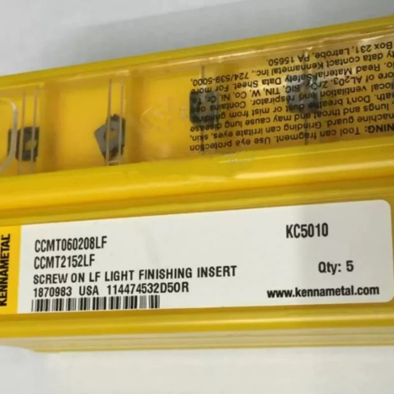 

KENNAMETAL CCMT060208LF KC5010 CNC turning tool blade carbide inserts High-Quality Precision Cutting Tools 10Pcs