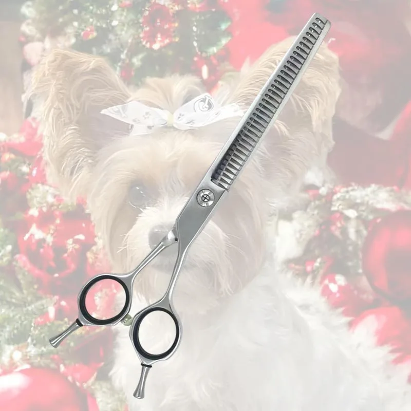 right handed 7 inch 35 teeth pet grooming shear dog thinning chunker scissors