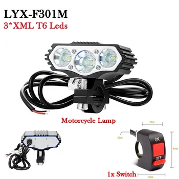 12V-36V-48V-85Volt Electric Motorcycle Light 3T6 Led Motorized Bicycle Headlight Vehicle Bike Scooter Lamp Refit eBike Accessory