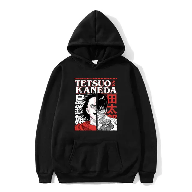 

Japanese Anime Akira Tetsuo Vs Shotaro Kaneda Graphic Hoodie Men Women Manga Movie Science Fiction Long Sleeve Hooded Sweatshirt