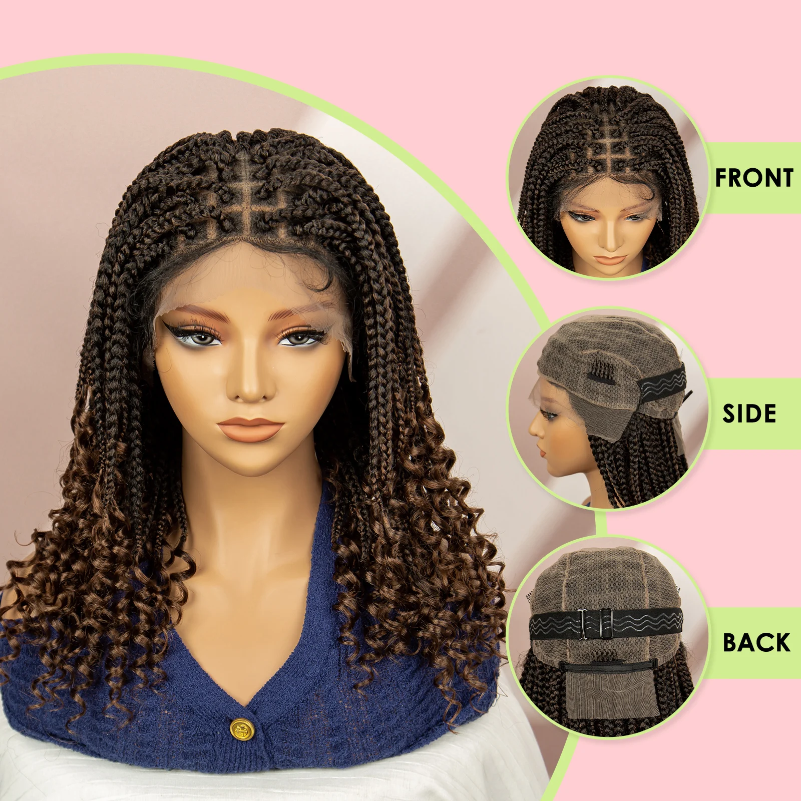 Short Box Braided Wig 2