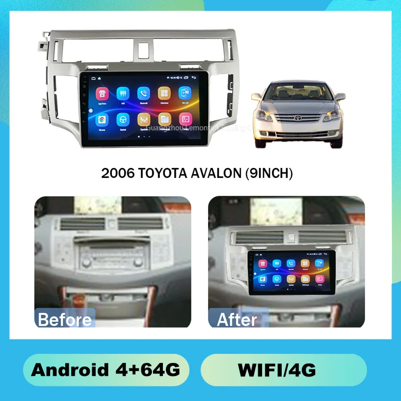 

2006 TOYOTA AVALON 9INCH Capacitive 1+16G Car Dvd Player Other Auto Electronics Lcd Lvds Capacitive Touchscreen