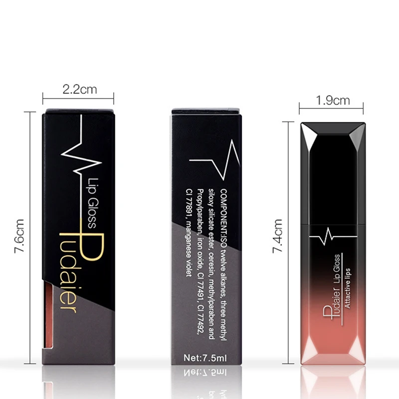 21 Color Lip Gloss Waterproof Matte Liquid Lipstick Moisturizing Pudaier Lip Gloss Makeup Beauty Cosmetics lip makeup,lip glaze,lip lacquer,lip tint,lip stain,lip gloss
