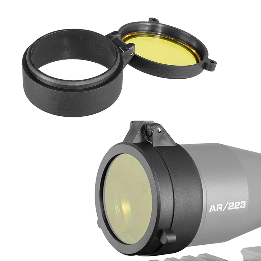 Description Picture 3 of itemRifle Scope Lens Cover Flip Sight Cover Protective Cover Cap for Dia 30-69mm Rifle Scopes Night Visions Hunting Accessories