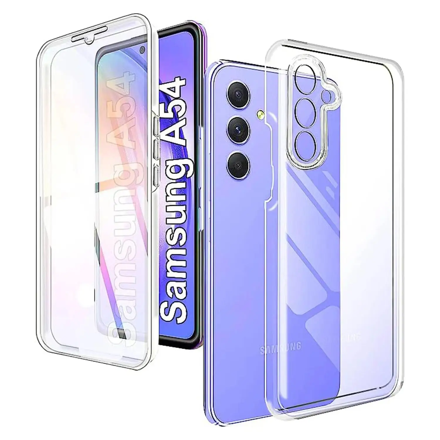 Чехол на весь корпус 360 для Samsung Galaxy A14 A24 A34 A54 A12 A22 A32 A42 A52 A72 A82 A21 A21S A31 A41 A51 A71 A81 A13 A23 A53 A73