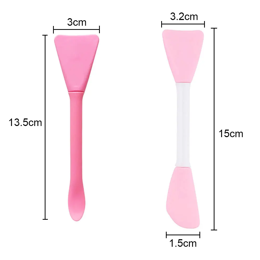 Silicone world Multifunction Stirring Brush Soft Silicone Brush Powder Spoon Epoxy Resin Glue Tool for DIY Resin Mold Mask
