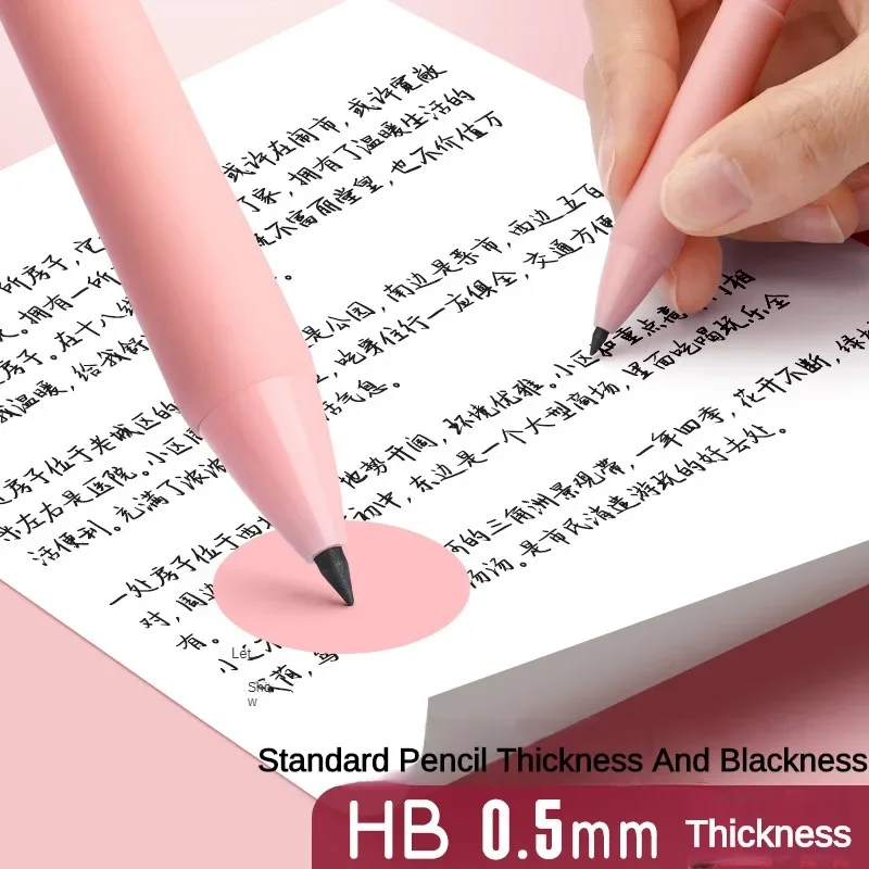AUAUY 6PZ Matita Senza Inchiostro, Eterna Matita per Scrivere Infinita, Matita Infinita, Matita Eterna con 6 Pennino di Ricambio, per Bambini Adulti Home Office Materiale Scolastico