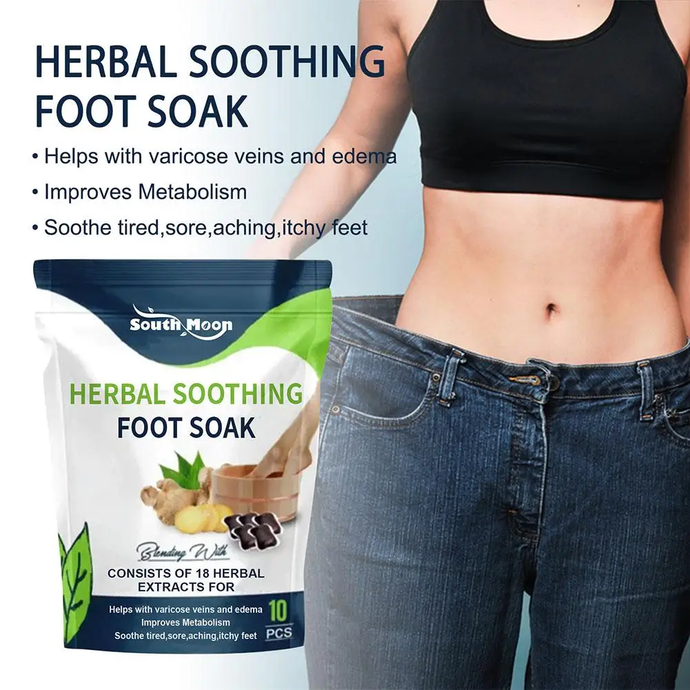 Detox Foot Soak Herbal Lymphatic Health Promote Blood Sleep Stress Support Kidney Foot Improve Remove Circulation Moisture Z4M1