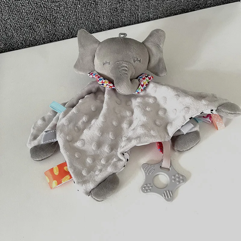 Stuffed Animal Bunny Rabbit Security Blanket Infant Snuggler Plush Baby Love Soothe Appease Towel Comforting Blankie Toy Rattle