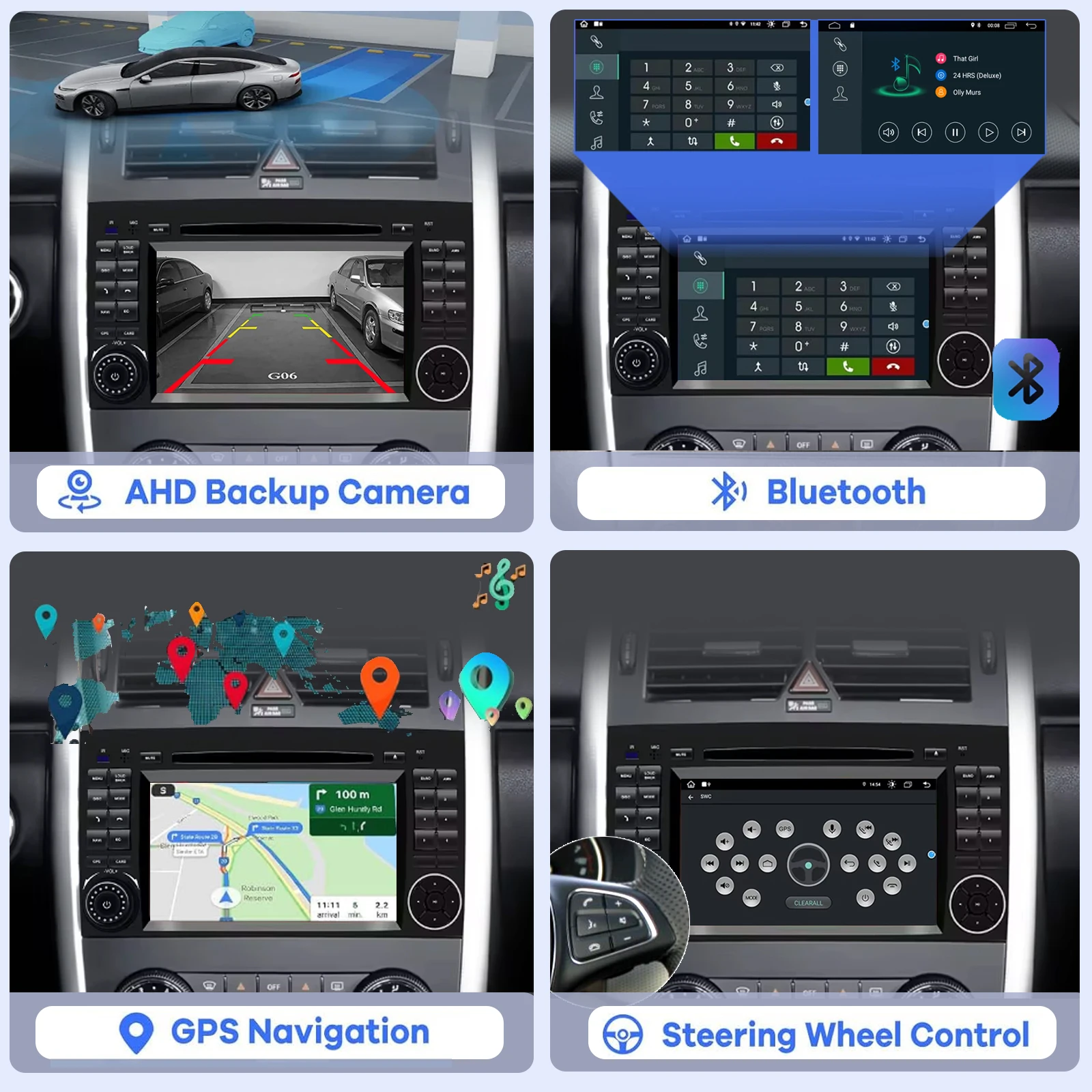 Android Car Radio for Benz W169 W245 B16 B170 B180 B200 W639 Vito Viano W906 Mul
