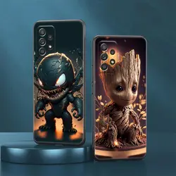 Baby Cute Marvel Funda For Samsung Galaxy A23 5G Case A13 4G A24 A23 A12 A14 A21s A22 A02 A03 A04 S Soft Phone Cover Venom Groot