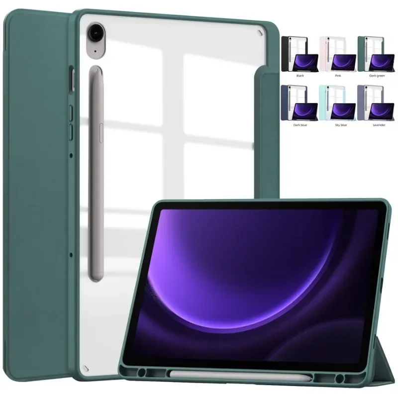 Capa Rígida para pc para Samsung Galaxy Tab Soft Back Capa para Tablet Samsung Galaxy Tab s9 fe Plus 12 10.9 12.4 2023