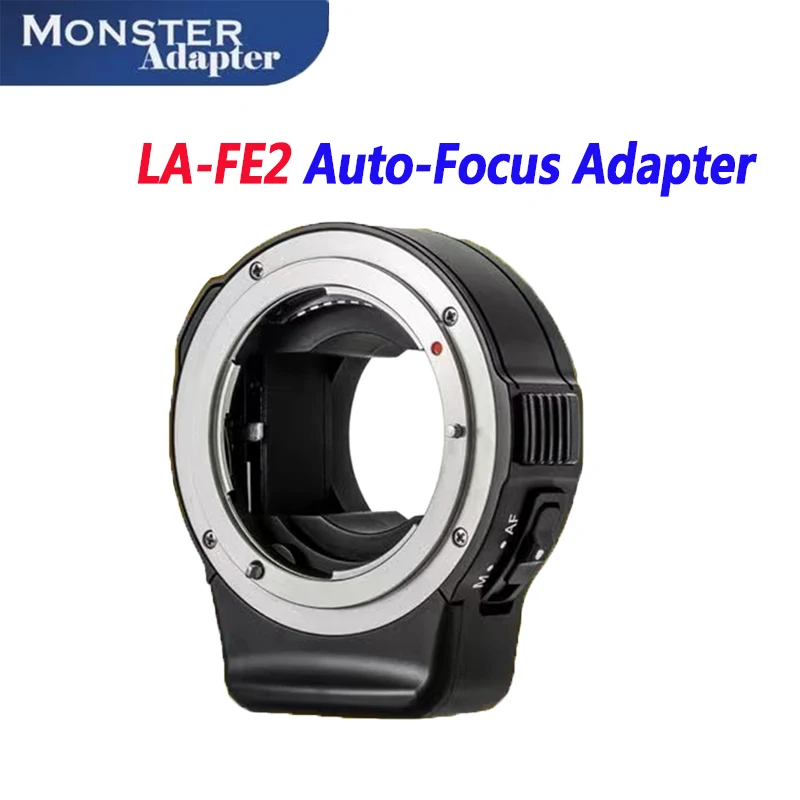 Monster La-Fe2 Anello Adattatore Per Obiettivo Con Messa A Fuoco Automatica Per Obiettivo Nikon F-Mount Per Sony E-Mount