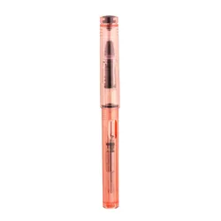 Elegant Fountain Pen with Fine Nib for Business and School Use (Transparent red)