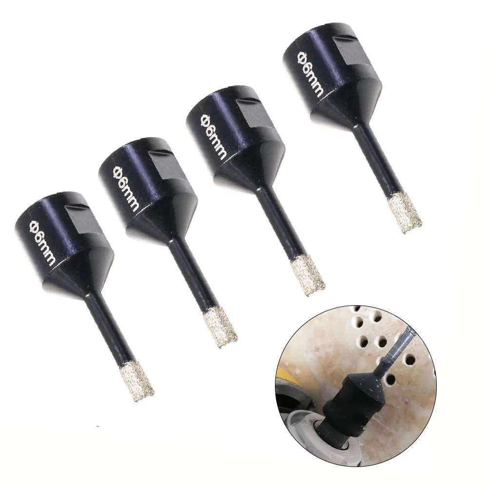

4Pcs M14 Hole Opener 6mm Hole Punching Tool Diamond Drill Bit For Tile Marble Concrete Glass Drilling For Electric Grinder Parts