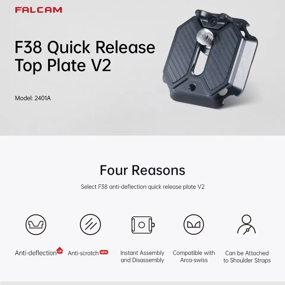 Falcam F38 Arca-Swiss Quick Release Plate