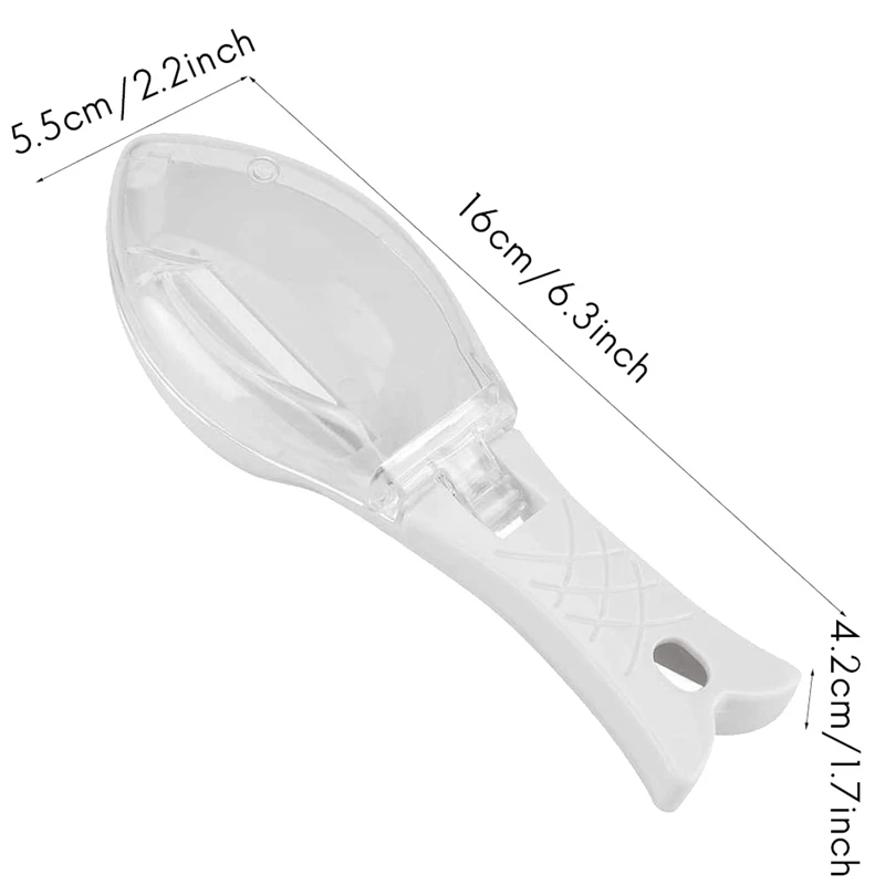 Fish Scale Remover,Kitchen Tool Fish Scale Scraper Fish Skin Cleaning Peeler Brush Scaler With Cover Scale Catcher