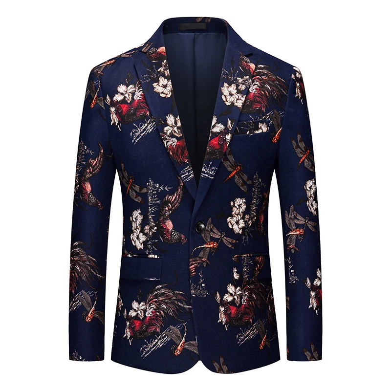 Silver Sequin Suit Jacket Men's Fashion Slim Dress Coat Wedding Party Print Jaqueta Gold Green Blue Terno Masculino M-5XL 6XL