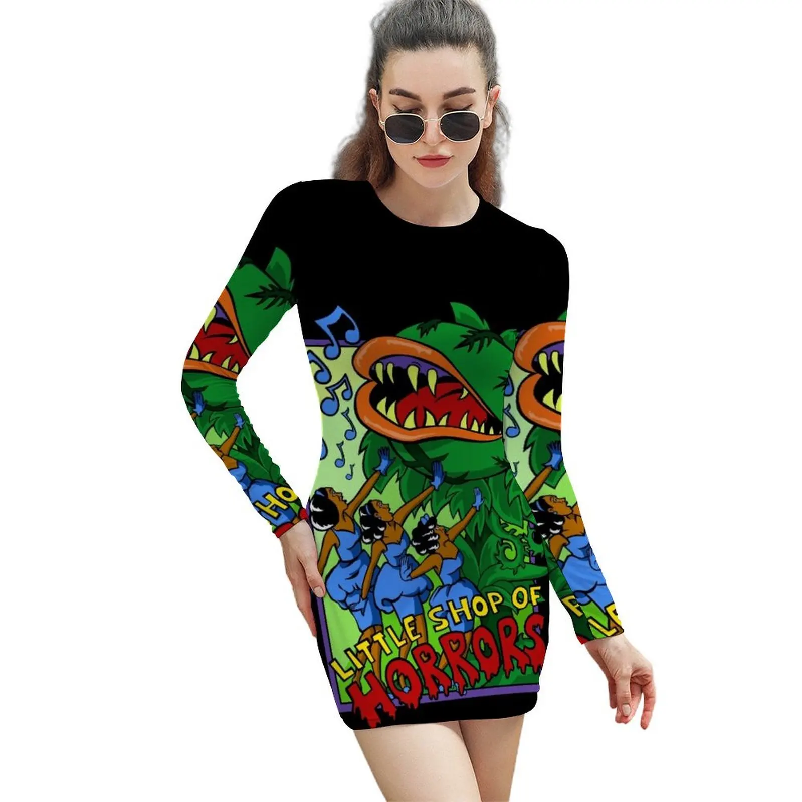 

Little Shop of Horrors Long-Sleeved Sheath Dress party dresses woman long sleeve dresses