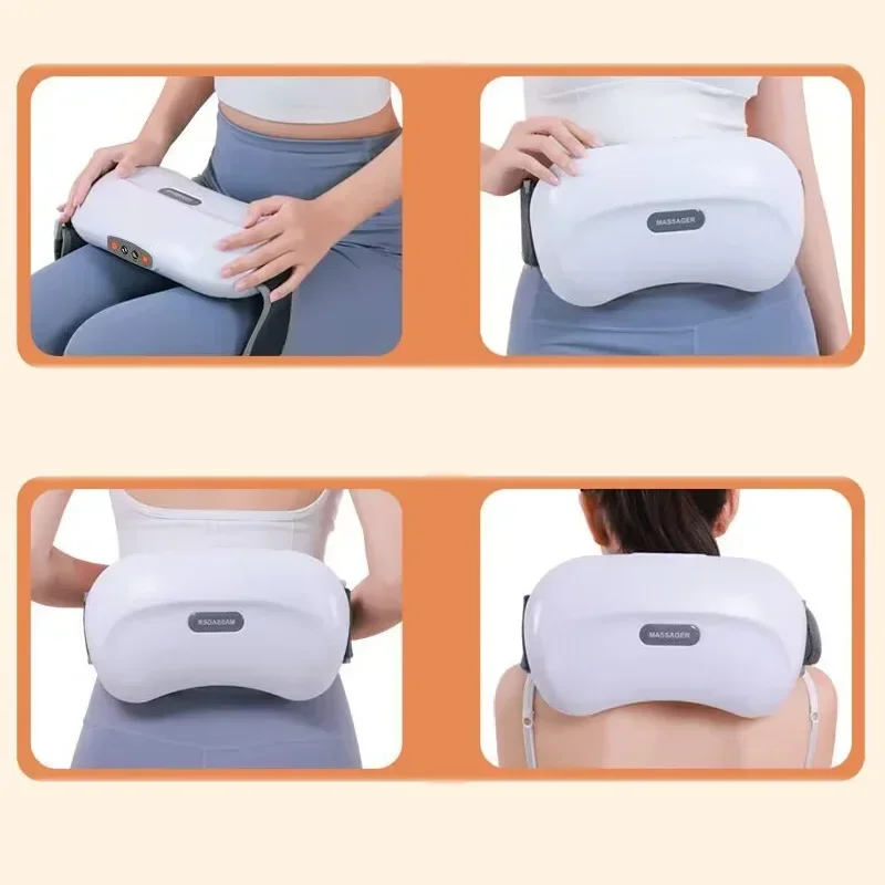 High Quality Abdominal massager Stone Needle Knead Abdomen Automatic Vibration Soft Stomach Knead Waist Physiotherapy Dredging - Image 4