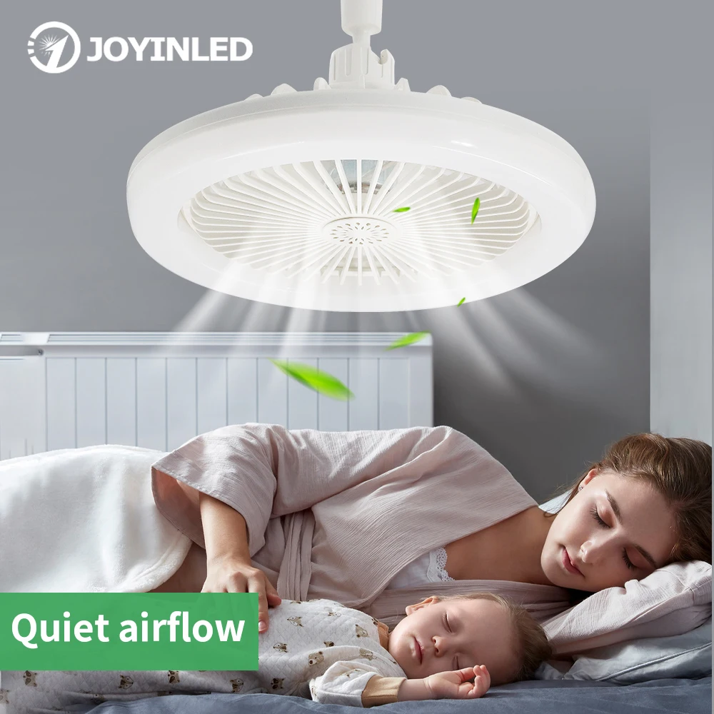 Ceiling Fan LED Ceiling Fan Lights LED Fan Light Ceiling Fan with LED Light Modern Extended E27 Lamp-head Fan Lamp 360 Degree Rotations