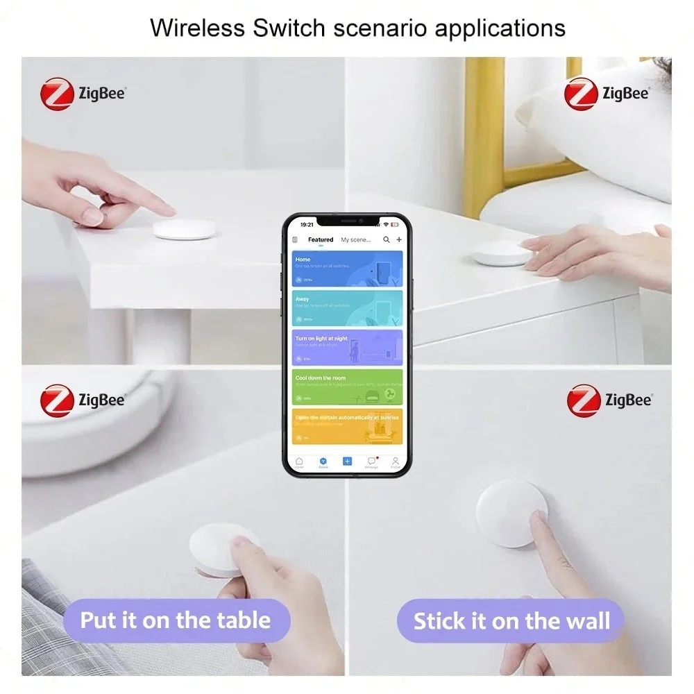 Zigbee Hub Zigbee Water Leak Sensor Zigbee Scene Button Motion Detector Door Sen