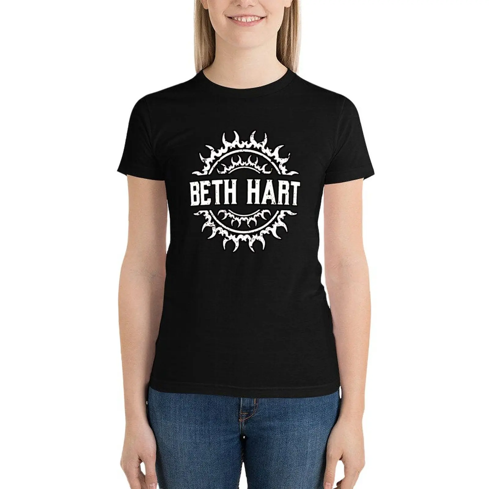 Фото Любимая футболка Logoa Beth Hart, футболки с графическим рисунком, милая одежда, женская футболка с коротким рукавом №4