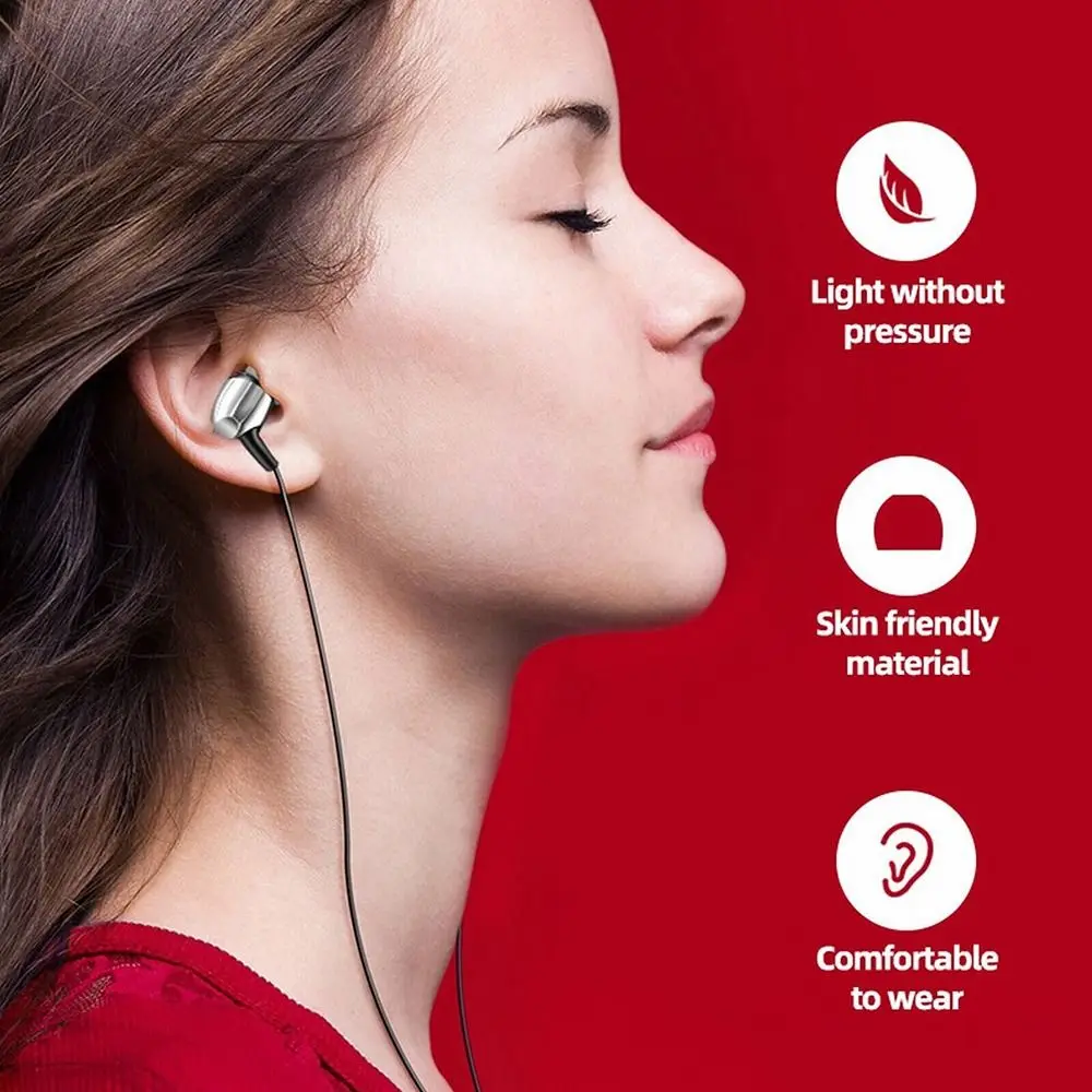 3.5mm Wired Headset Stereo InEar Microphone Earbuds For Phone PC Laptop Tablet 1PC