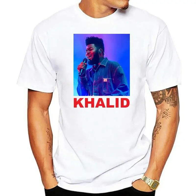 

Футболка Khalid Free Spirit World Tour 2022, Мужская черная двухсторонняя футболка с юмористическим рисунком