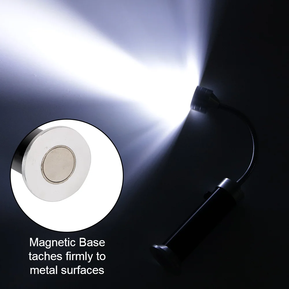 BBQ Grill Light Soft Tube Lighting Lamp 360 ° Adjustable Super-Bright 9 LED Flashlight Magnetic Base Outdoor lighting 1 pcs 6