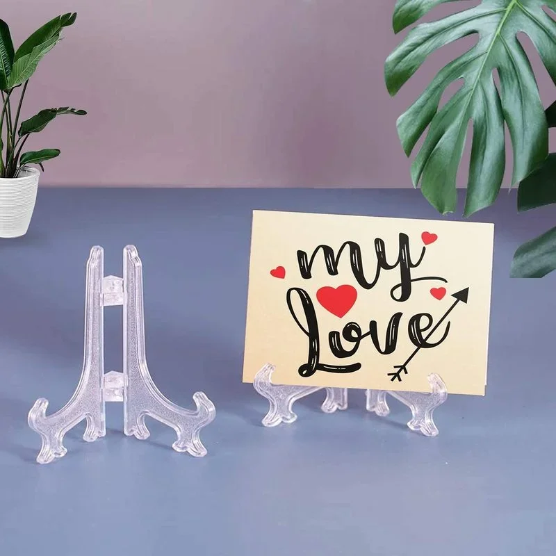 1pcs Portable Easels Plate Holders Display Stand Stander Picture Frame Photo Tools Display Dish Rack Home Decor Storage Rack - 5