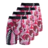 4Pcs Sexy Men Underwear Boxers Printed Man Underpants Breathable Summer Men Panties Lingeries Plus Size XXXL Men's Boxer Briefs 5