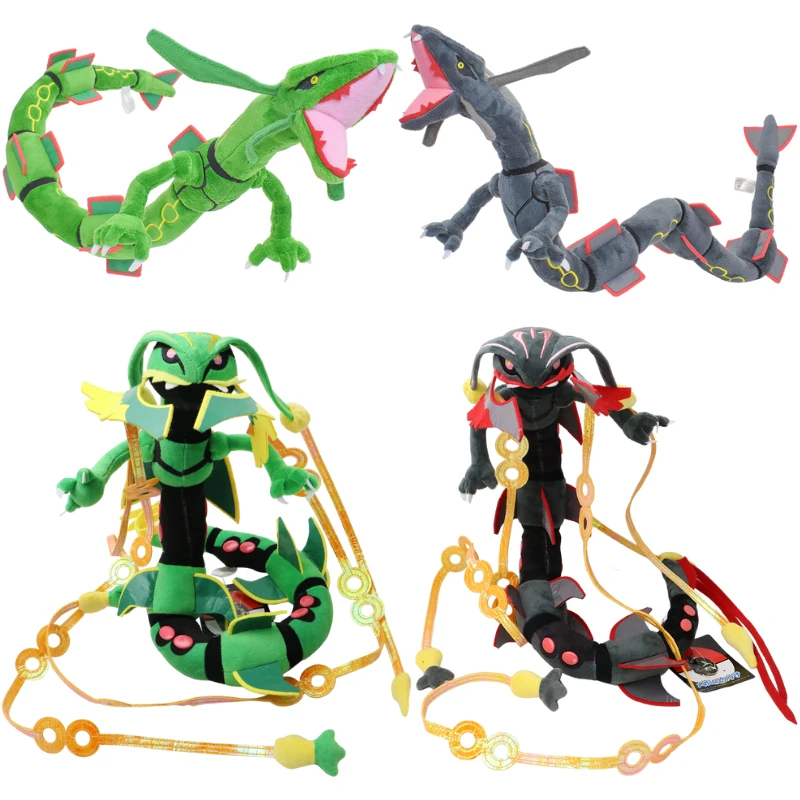 Hot Pokemon Shiny Mega Rayquaza Dragonair Gyarados Soft Peluche Anime Dragon Peluche Bambole Peluche Festival Regali